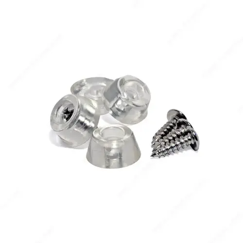 Screw-On Rubber Bumpers Clear