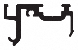 CRL-U.S. Aluminum PW80411 Window Sill Insert - 24'-2", Clear Anodized Class 1 - 300" Stock Length