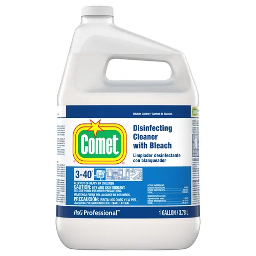 Comet Professional Comet Cleaner With Bleach Disinfecting Closed Loop, 1 Gallon Comet Professional Comet Cleaner With Bleach Disinfecting Closed Loop, 1 Gallon