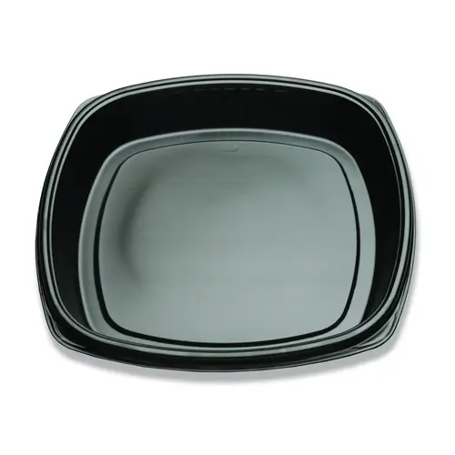 D & W Fine Pack Forum 16 Inch Deep Black Tray, 25 Each