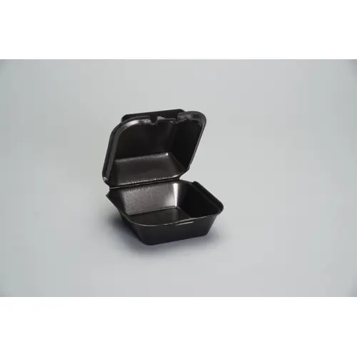 CONTAINER BLACK FOAM 6 INCH SANDWICH SNAP-IT
