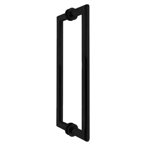 Mitered Tubular Back-to-Back Pull Handles 12" Matte Black Mitered Tubular Back-to-Back Pull Handles 12" Matte Black