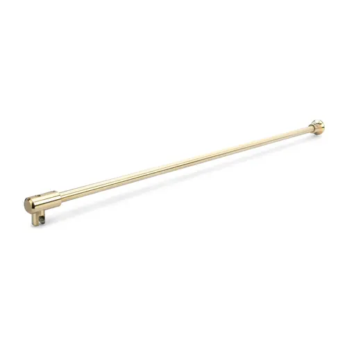Fixed Panel Wall-Glass Support Bar - Brushed Brass PVD Fixed Panel Wall-Glass Support Bar - Brushed Brass PVD