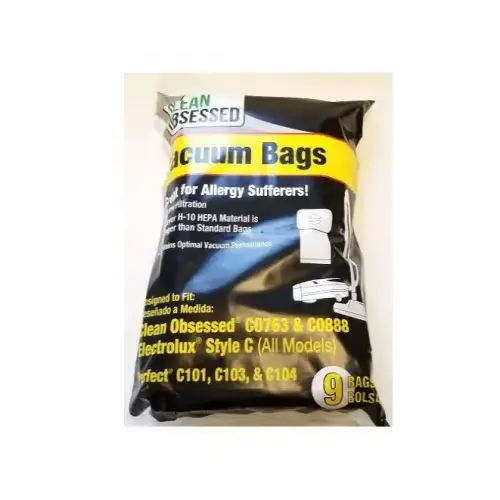 Electrolux Vacuum Cleaner Bags, Style C HEPA, 9-Ct.