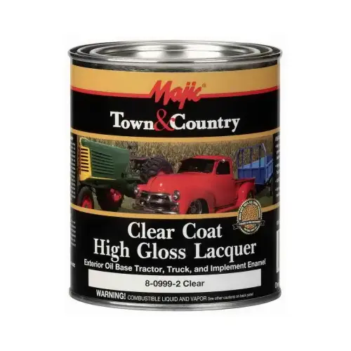 Town & Country Clear Coat High Gloss Lacquer, Qt. Town & Country Clear Coat High Gloss Lacquer, Qt.