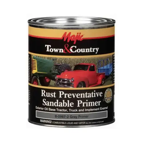 Tractor & Implement Rust-Preventative Primer, Oil Base, Gray, Qt. Tractor & Implement Rust-Preventative Primer, Oil Base, Gray, Qt.