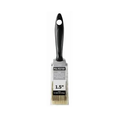 Flat Paint Brush, Polyester, 1.5 In. Flat Paint Brush, Polyester, 1.5 In.