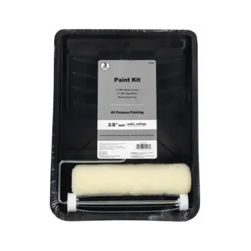 Paint Roller & Tray Set (3-Piece) Paint Roller & Tray Set (3-Piece)