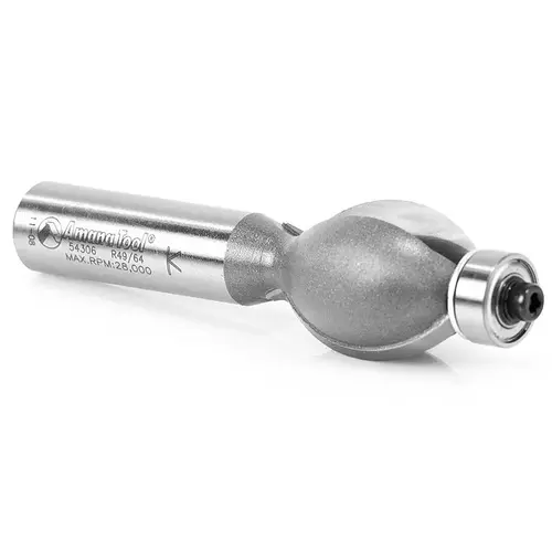 Edge Forming Edge Fluting with Ball Bearing Guide 2-Flute, 3/4" Radius, 7/8" Dia, 1" Height, 1/2" Shank Edge Forming Edge Fluting with Ball Bearing Guide 2-Flute, 3/4" Radius, 7/8" Dia, 1" Height, 1/2" Shank