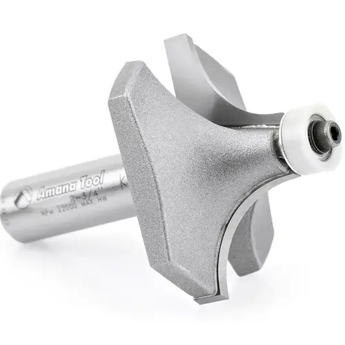 2" x 3/4" Radius Corner Rounding Bit with Ball Bearing Guide Solid Surface, 2-Flute, 1/2" Shank 2" x 3/4" Radius Corner Rounding Bit with Ball Bearing Guide Solid Surface, 2-Flute, 1/2" Shank