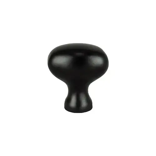Berenson Traditional Advantage Three Series Matte Black 1-1/8" (29 mm) L x 3/4" (19 mm) W Knob
