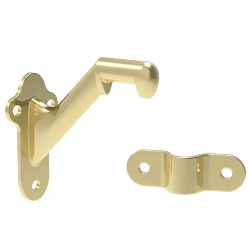 HANDRAIL BRACKET, POLISHED BRASS HANDRAIL BRACKET, POLISHED BRASS