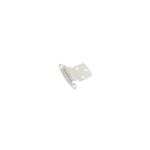 Free Swinging 3/8" Inset Face Mount Hinge, Screw-on Satin Nickel Free Swinging 3/8" Inset Face Mount Hinge, Screw-on Satin Nickel