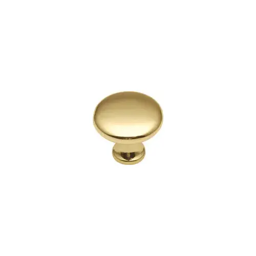Conquest Series Polished Brass 1-1/8" (29 mm) Diameter Knob