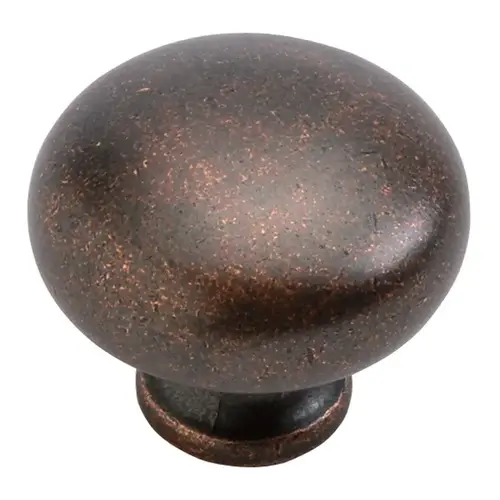 KNOB 1-1/4 DIA DARK ANTQ COPPER FINISH KNOB 1-1/4 DIA DARK ANTQ COPPER FINISH