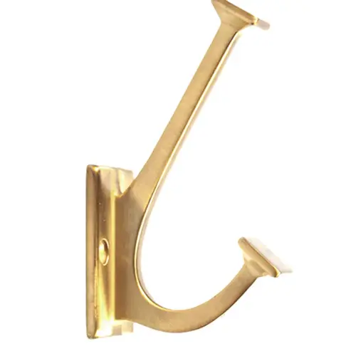 HOOK 4-7/8 LONG 14 PK BRSH GOLDEN BRASS - pack of 14 HOOK 4-7/8 LONG 14 PK BRSH GOLDEN BRASS - pack of 14