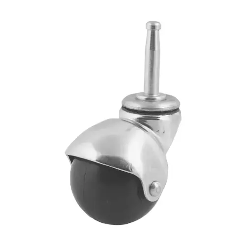 Swivel Caster With 2" Rubber Wheel No Brake, Stem & Socket Mount 90lb Capacity Chrome Swivel Caster With 2" Rubber Wheel No Brake, Stem & Socket Mount 90lb Capacity Chrome