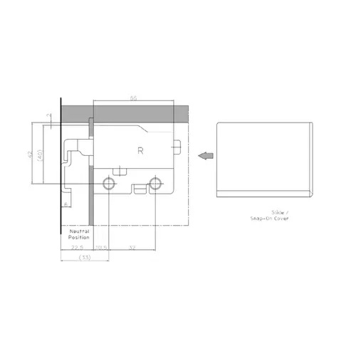 LEFT-HNGING RAIL BRKT 180LB CAP PER PAIR
