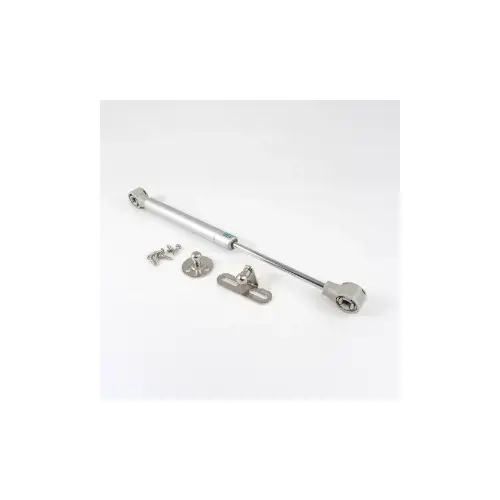 Gas Pistons with Brackets 10-1/2" Depth, 33 lb Push Force Silver