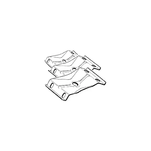 4-3/4" Table Apron Leg Bracket, Zinc Plated 4-3/4" Table Apron Leg Bracket, Zinc Plated