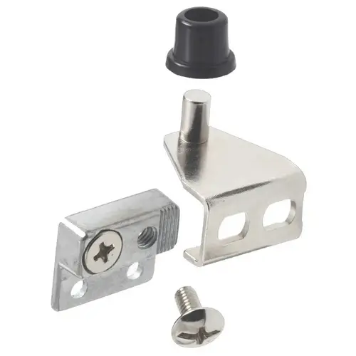 Selby Free Swinging Inset Pivot Hinge, Screw-on Bright Nickel