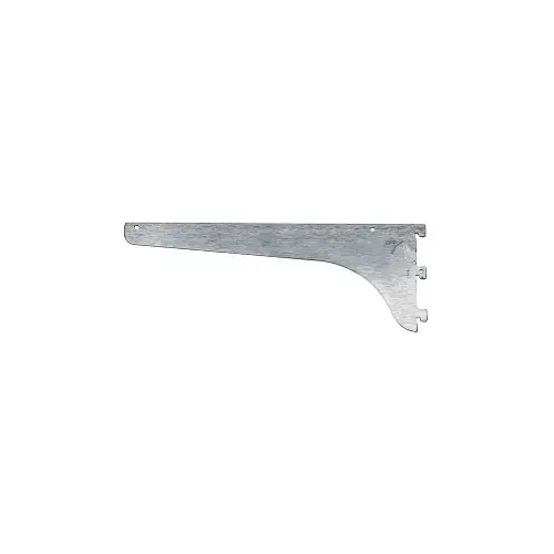 10" Pro Value Heavy-Duty Single Slot Shelf Bracket with Lock Lever, Brushed Zinc Finish 20/Box 10" Pro Value Heavy-Duty Single Slot Shelf Bracket with Lock Lever, Brushed Zinc Finish 20/Box