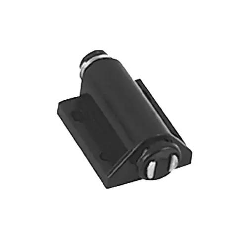 Single Magnetic Touch Latch with Screw/Plate, Black, Poly Bagged Single Magnetic Touch Latch with Screw/Plate, Black, Poly Bagged
