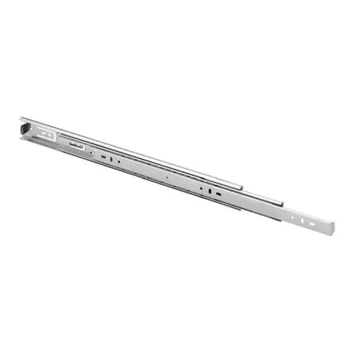 Fulterer 14" Full Extension Hold-in anti-rebound Ball Bearing Drawer Slides, Unhanded Side Mount Zinc