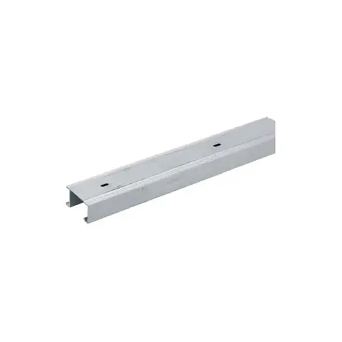 Sliding Bypass Door Hardware Components Double Carrier Tracks with Fascia, 12 FT Extruded Aluminum Sliding Bypass Door Hardware Components Double Carrier Tracks with Fascia, 12 FT Extruded Aluminum
