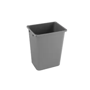 Kessebohmer USA Inc 2505537930 Kessebohmer 52 quart Gray Trash Can, 14"W x 22"H x 10-1/2"D