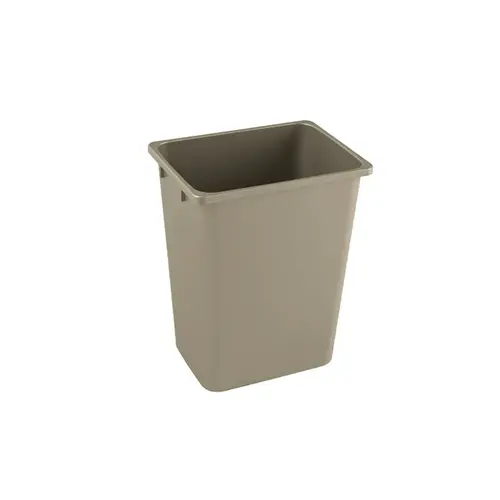 Kessebohmer 36 quart Champagne Trash Can, 10-1/2"W x 18"H x 10-1/2"D