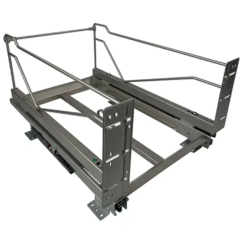 Kessebohmer 15-1/4"Wx10"H Pull Out Carriage with Soft-open/Soft-close Full extension Slides Champagne Kessebohmer 15-1/4"Wx10"H Pull Out Carriage with Soft-open/Soft-close Full extension Slides Champagne