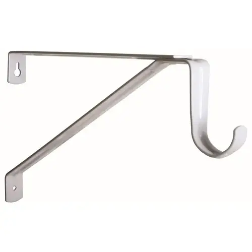 Knape and Vogt White Closet Rod and Shelf Brackets 12" Shelf Depth, Steel Knape and Vogt White Closet Rod and Shelf Brackets 12" Shelf Depth, Steel