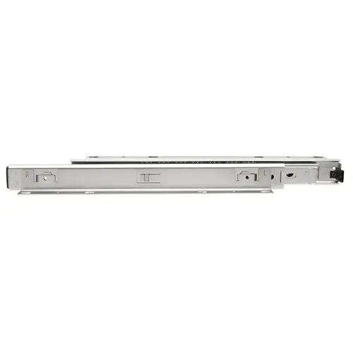 8000 Pantry Drawer Slides with 130lb Capacity, Overtravel Extension, Bottom-Mount, Anochrome, 24 Zinc