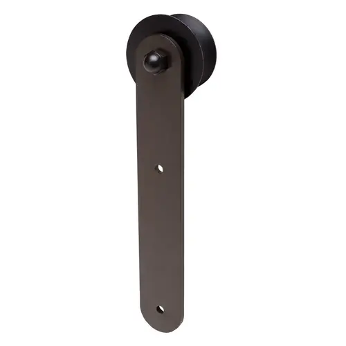 Barn Door Hardware Accessory Macau Series Hanger, Face Mount, Strap Stick Style, Oil Rubbed Bronze