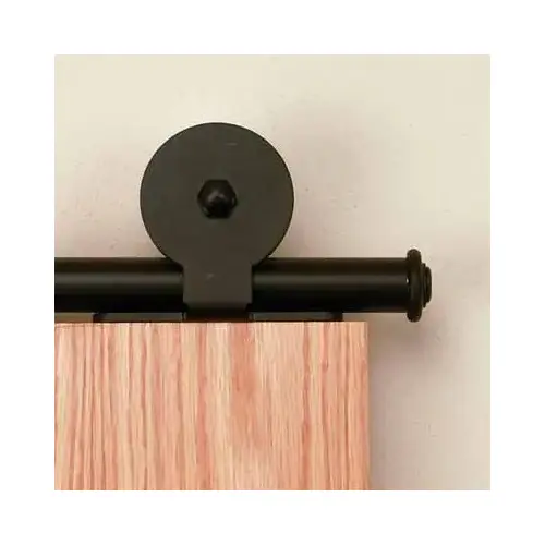 Barn Door Hardware Kits Monte Carlo Series Hanger, Top Mount, Stick Style, Black