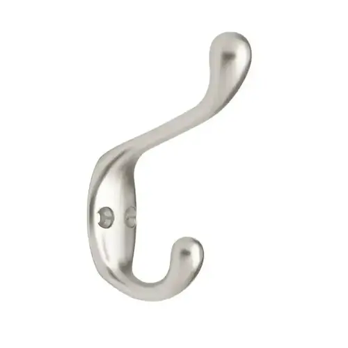 Heavy-Duty Coat/Hat Hook, Matte Nickel