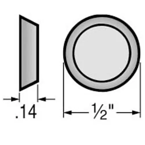 SJ6512 CLR BUMPON (56/SHT) Clear