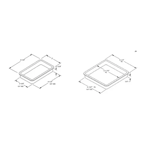 4-Plug Junction Box Grommet, Matte Black