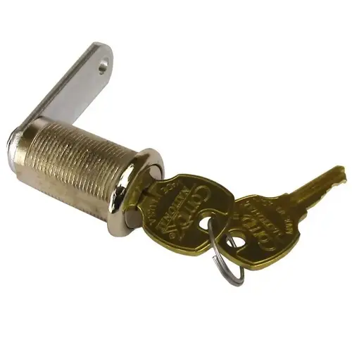 Disc Tumbler Cam Lock, Antique Brass with 1-3/16" Cylinder Disc Tumbler Cam Lock, Antique Brass with 1-3/16" Cylinder