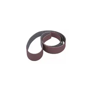 PASCO B21/480100XA345 100 Grit 2-1/4" x 80" Edge Sanding Belt Aluminum Oxide on X-Weight Cloth