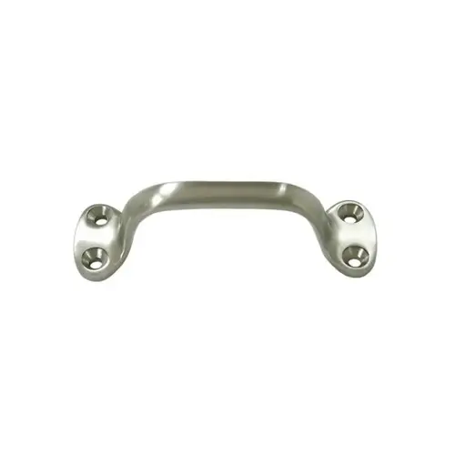 6 SOLID BRASS PULL SATIN NICKEL 6 SOLID BRASS PULL SATIN NICKEL
