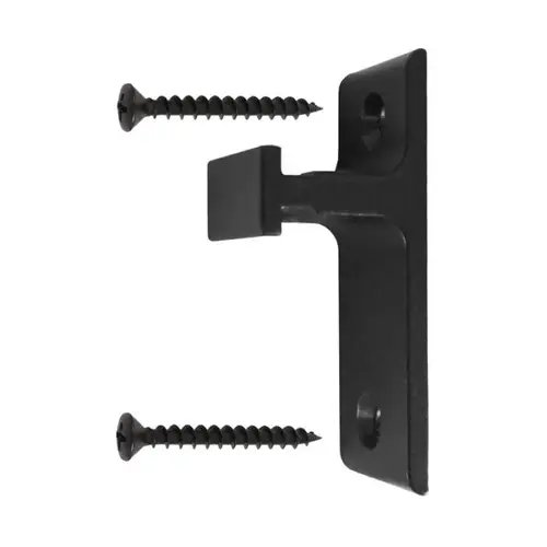 Vertical Wall Bracket For Library Ladders and Rolling Barn Doors, Black Vertical Wall Bracket For Library Ladders and Rolling Barn Doors, Black