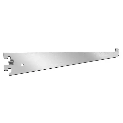 10" RV41 Standard-Duty Glass Shelf Bracket, Satin Zinc Finish Brillatone (Zinc)