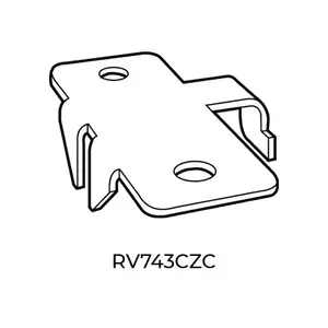 Reeve Store Equipment Company 743 CENTER SHELF REST, ZINC
