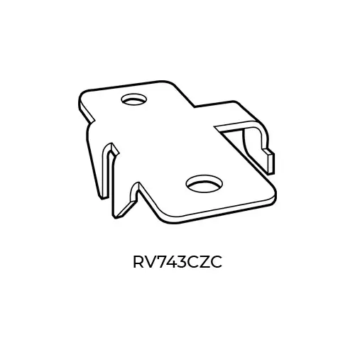 CENTER SHELF REST, ZINC