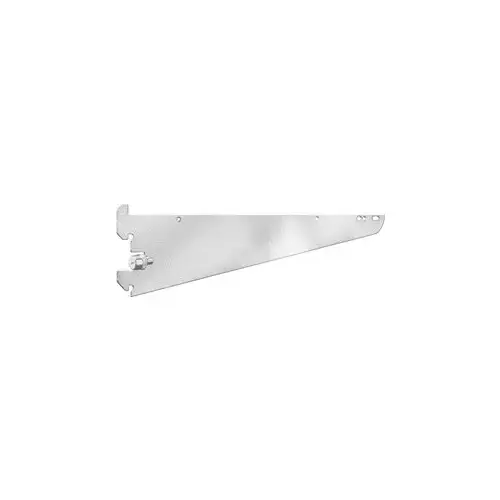 18" RV766 Heavy-Duty Shelf/Hang Rod Bracket with Locknut, Satin Zinc Finish Brillatone (Zinc)