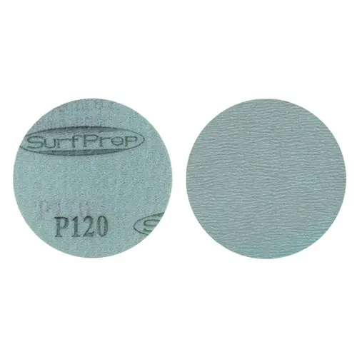 3" 220 Grit No Hole Hook & Loop Aluminum Oxide Sanding Disc on Film
