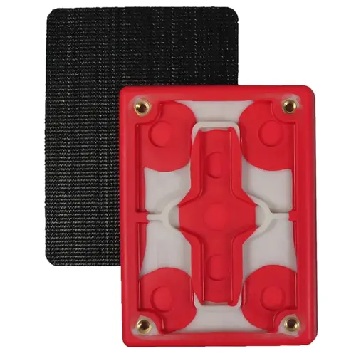 Replacement Pad 4-hole 4 x 3" Rectangle Pad - Vacuum Hook and Loop Replacement Pad 4-hole 4 x 3" Rectangle Pad - Vacuum Hook and Loop