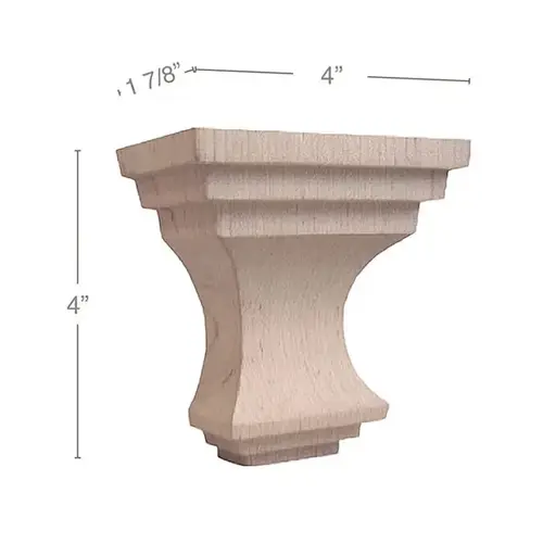 36" x 3" x 3" Metro Island Column, Maple 36" x 3" x 3" Metro Island Column, Maple